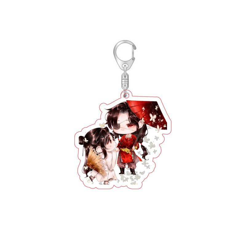 ( Mica trong acrylic ) Móc khóa THIÊN QUAN TỨ PHÚC HOA THÀNH TẠ LIÊN Mặc Hương Đồng Khứu chibi anime xinh xắn