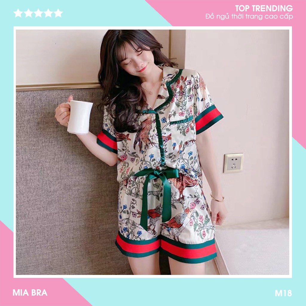 Bộ đồ ngủ Pijama hoa MIA BRA M18