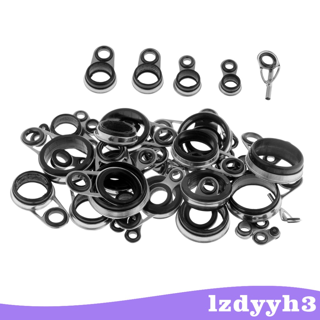 Set 41 Vòng Inox Dẫn Cần Câu Cá Chuyên Dụng DIY Lzdyyh3