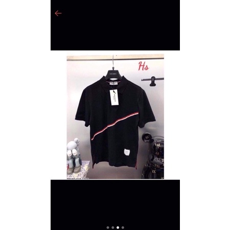 Áo polo chéo chất cotton su from rộng