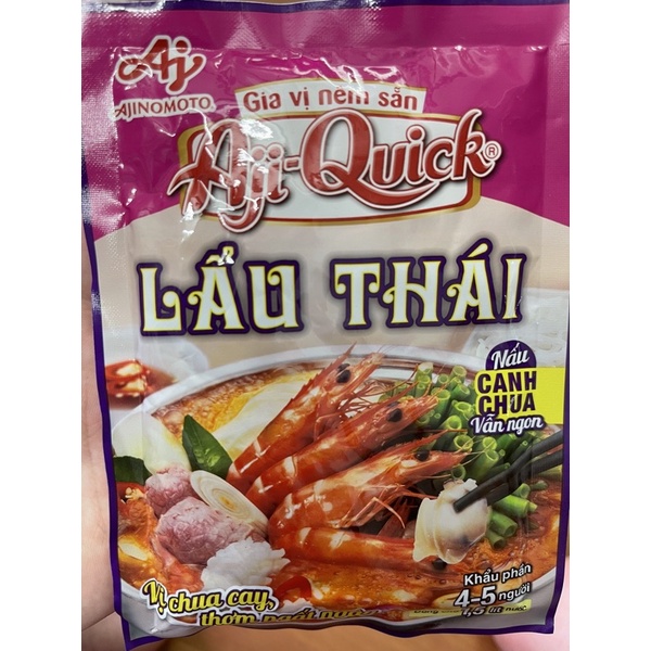 gia vị lẩu thái ajiquick 50gr