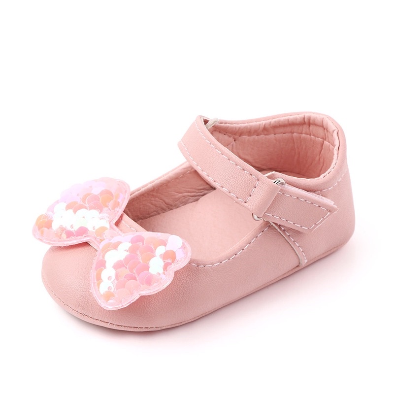 Giầy bệt tập đi cho bé gái size sơ sinh giầy điệu cho bé