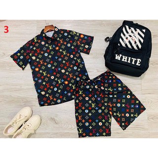 Bộ Đồ Mặc Mùa Hè Chất Lụa Họa Tiết Cực Đẹp