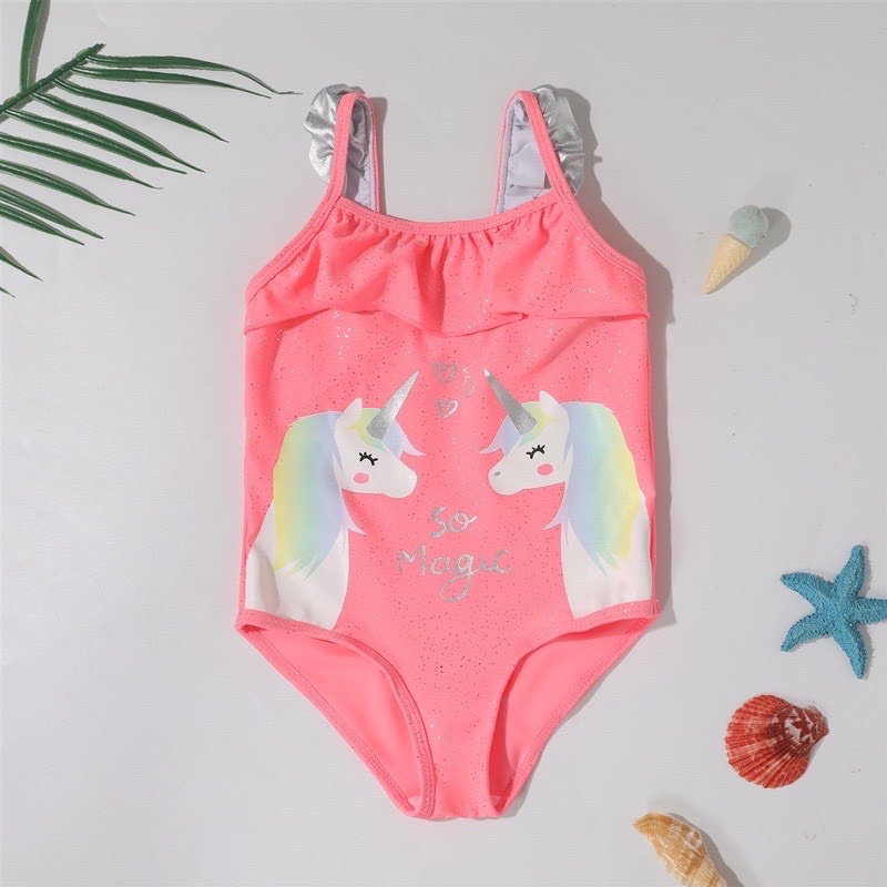 Đồ bơi bé gái hình ngựa pony/vẹt vàng xuất xịn cực xinh và kute