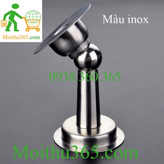 Bộ chốt nam châm hít cửa inox chống va đập không cần khoan