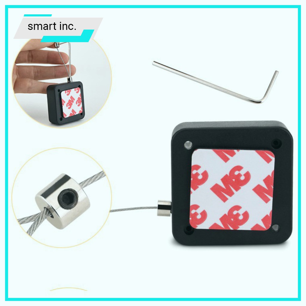 Hộp Dây Rút Đóng Mở Cửa Tự Động Móc Khóa Đồ Trưng Bày Không Cần Khoan