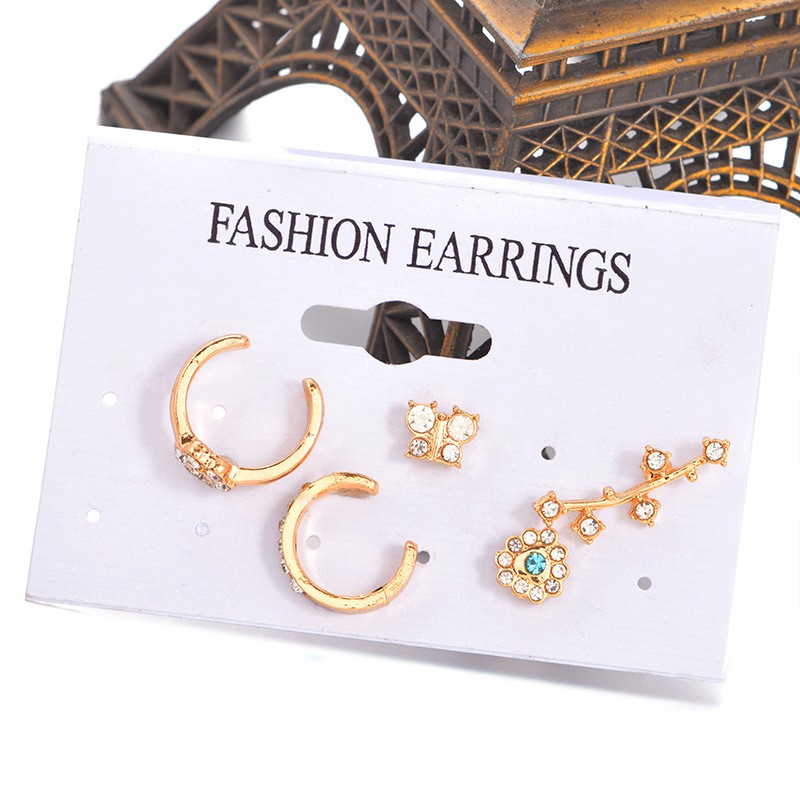 Set 5 Hoa Tai Phong Cách Hàn Quốc Thời Trang Cho Nữ