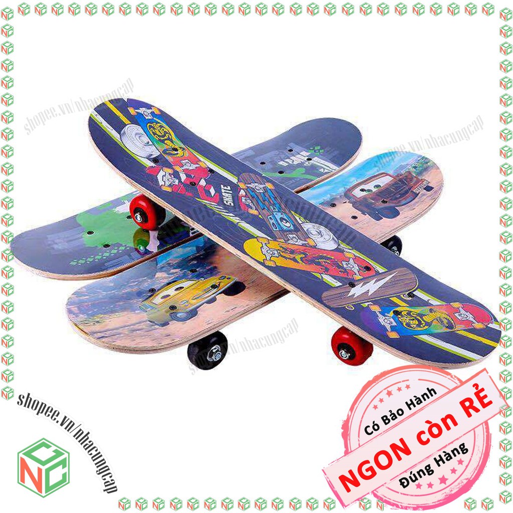 Ván trượt  cho bé Skateboard - phù hợp bé tối đa 50kg - NDHS-4357-VanTruot (Nhiều mẫu mã)