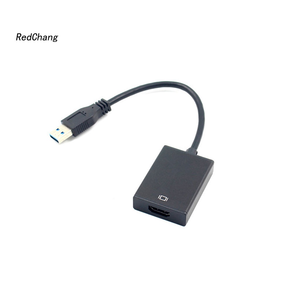 Sc♧Cáp ChuyểN ĐổI Âm Thanh / Video USB 3.0 Sang HDMI Cho Windows 7 / 8 / 10 PC 1080P