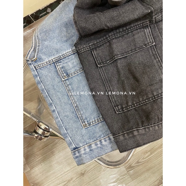 Áo Khoác Gile Bò Unisex Nam Nữ Áo Gile Denim Dáng Rộng Có Túi Cổ Bẻ Cá Tính | BigBuy360 - bigbuy360.vn