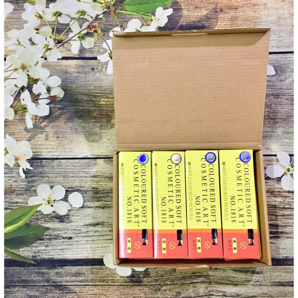 Chì Xé Kẻ Chân Mày Cosmetic Art Eyebrow Pencil Màu Nâu Sáng 2 Tem 1818 No.2 - Chì Kẻ Mày Màu Nâu Sáng D