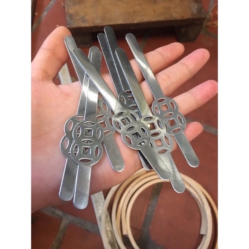 1 bộ nẹp inox lồng chim khuyên chào mào mi