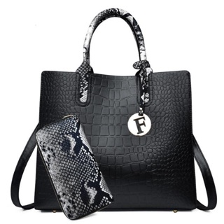 TÚI XÁCH CÔNG SỞ NỮ hàng Quảng Châu LOGO tặng kèm ví size lớn