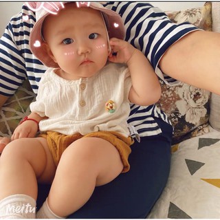 Bộ đũi cotton Tiny People thấm hút mồ hôi