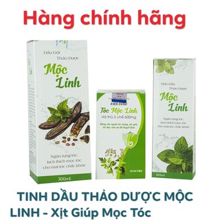[KÍCH THÍCH MỌC TÓC 100%] Tinh Dầu Thảo Dược Mộc Linh-Xịt Giúp Mọc Tóc