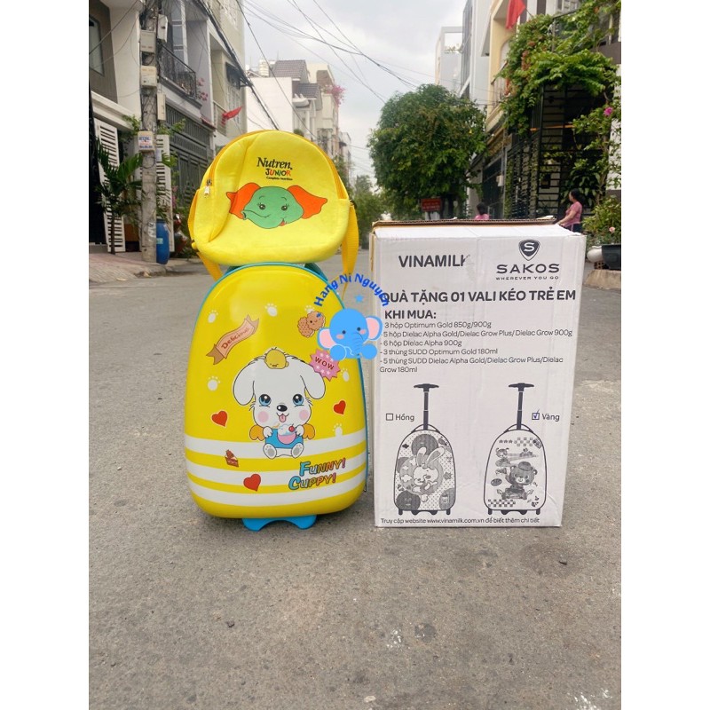 Vali kéo 16in Cho bé - MÀU HỒNG
