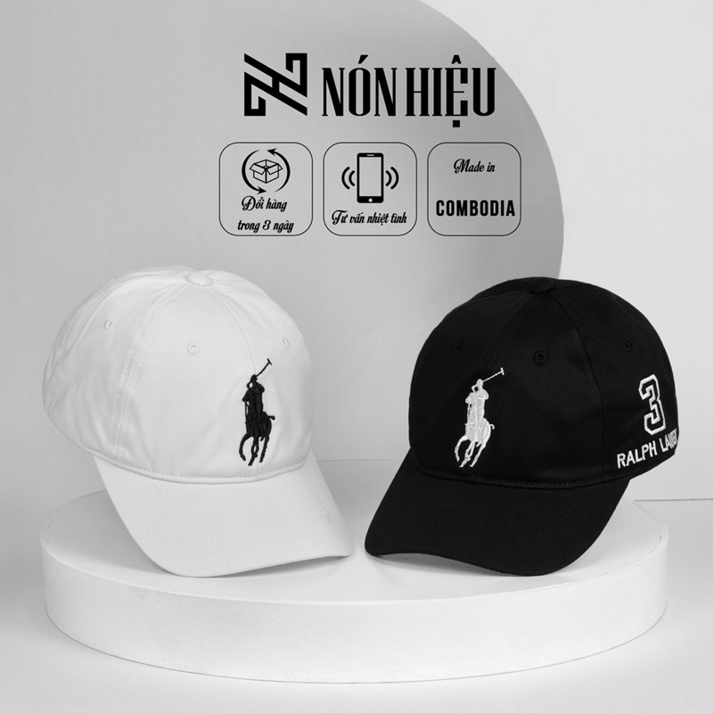Mũ lưỡi trai Ralph Lauren Made In Cambodia Full Tem Mark hãng