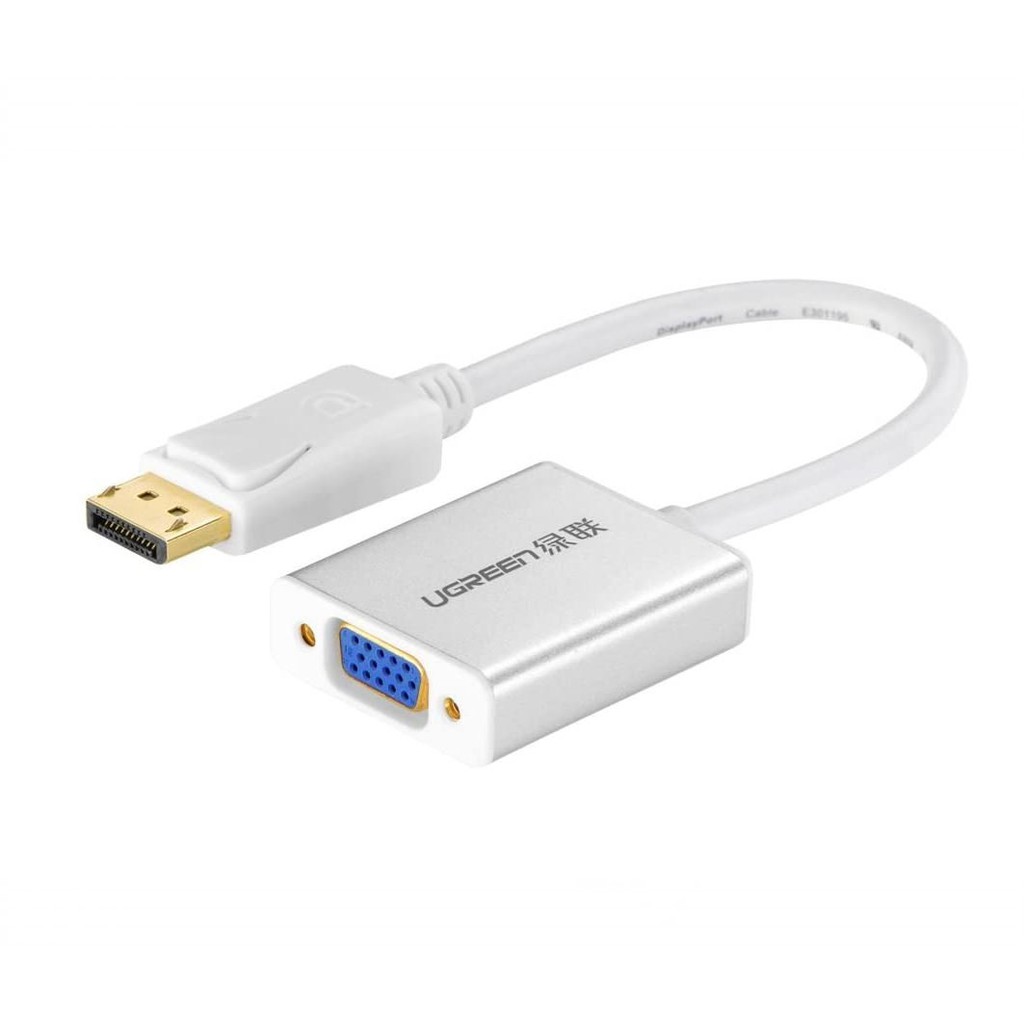 Dây chuyển đổi DisplayPort sang VGA+Audio converter (Vỏ nhôm) dài 25cm UGREEN DP106