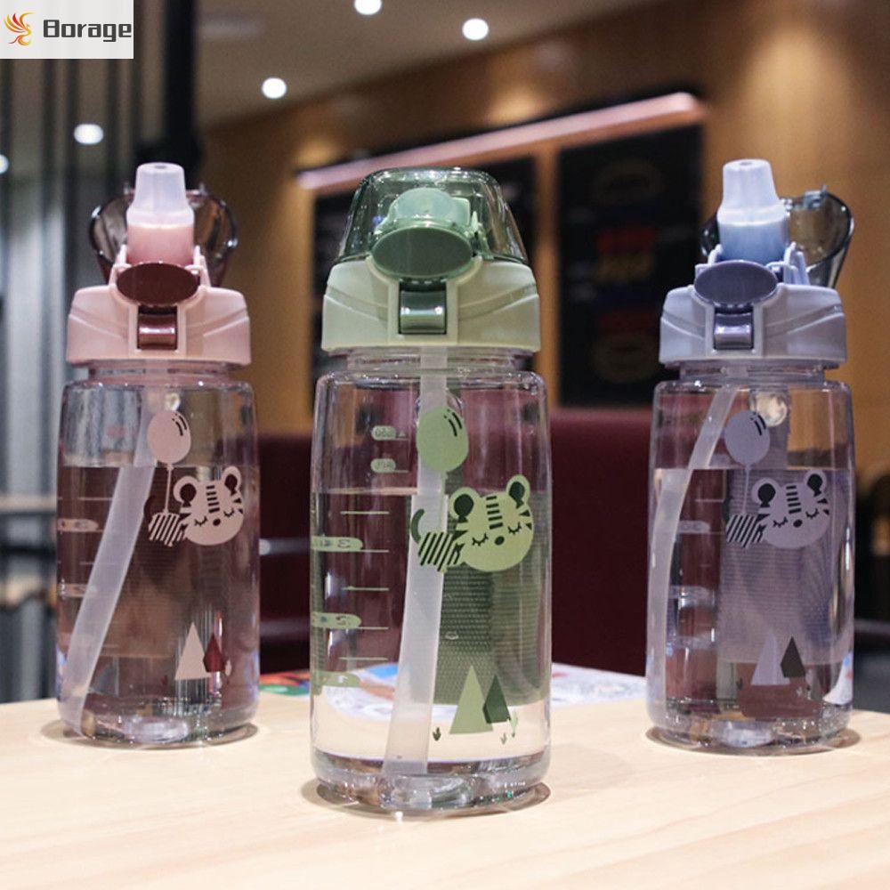 Bình nước 550ml họa tiết hổ dễ thương dành cho bé