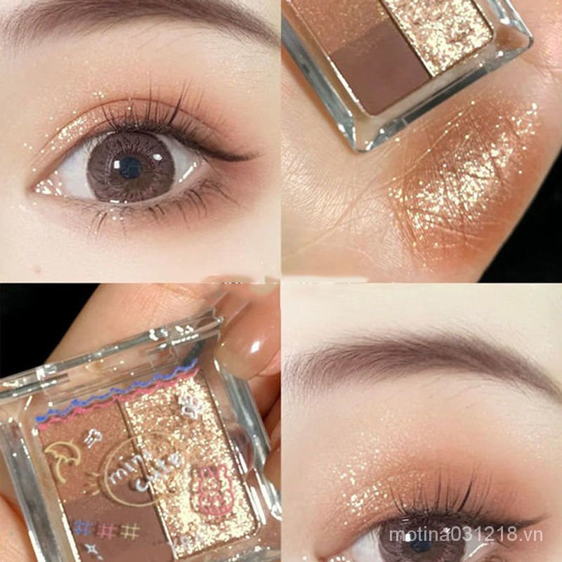 (Hàng Mới Về) Bảng Phấn Mắt 3 Màu Ánh Ngọc Trai Lấp Lánh Cao Cấp | BigBuy360 - bigbuy360.vn