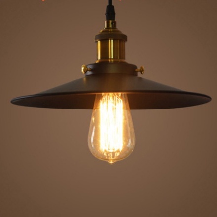 Đèn thả trần đui đồng cỡ lớn 30cm hình chóp nón DT 8890/1 + tặng kèm bóng LED
