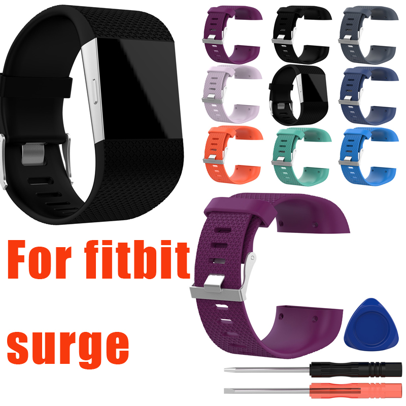 Dây Đeo Silicon Nhiều Màu Sắc Thay Thế Cho Đồng Hồ Fitbit Surge