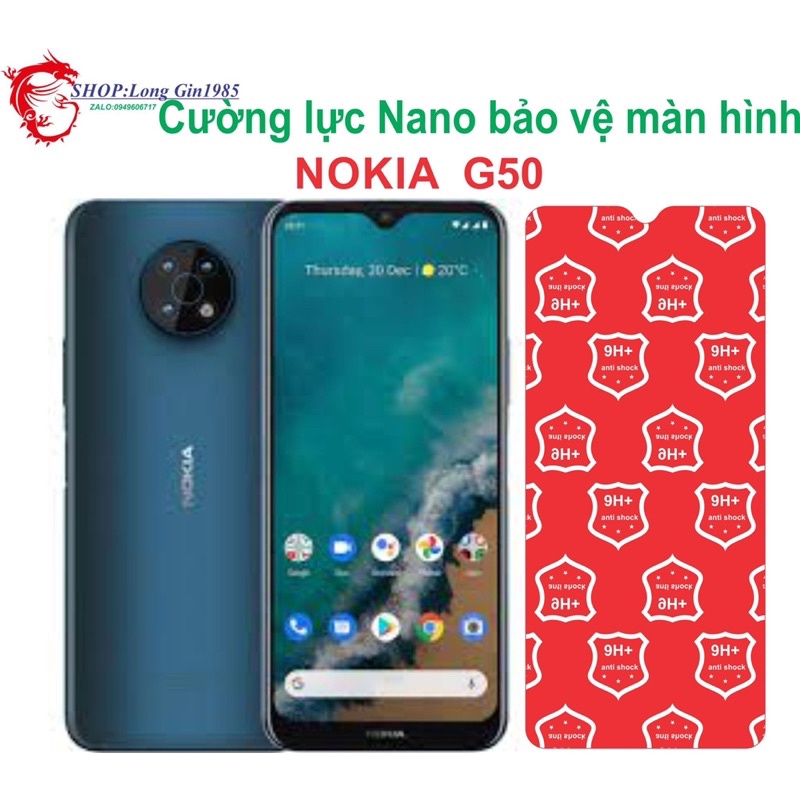 Nokia G50 Cường lực Nano chống va đập chống trầy xước tốt