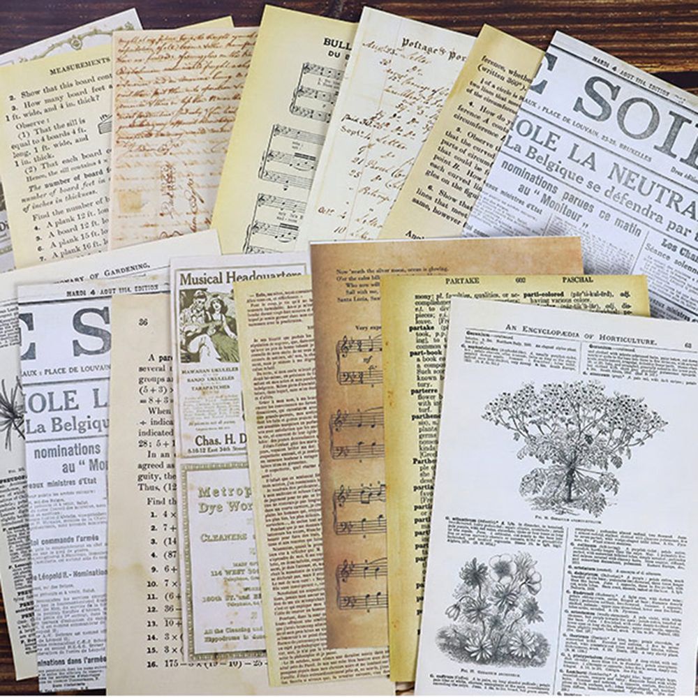 Giấy ghi chú phong cách vintage cổ điển độc đáo trang trí sổ tay/ văn phòng/ trường học