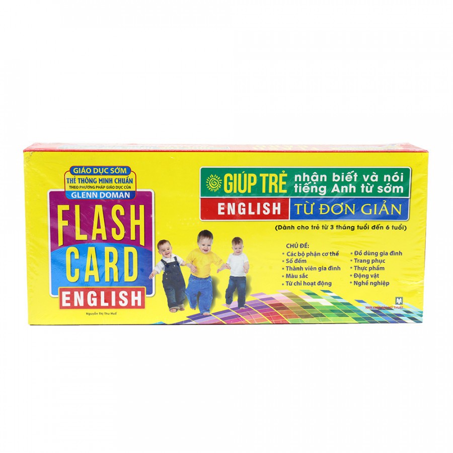 Sách - Flashcard English - từ đơn giản (hộp thẻ) Kèm Quà tặng