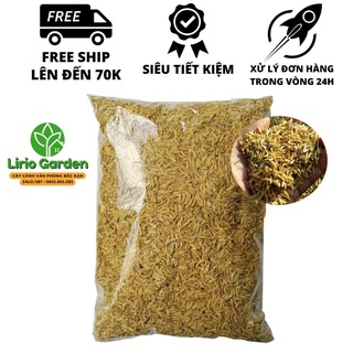 1kg vỏ trấu , vỏ thóc khô dùng để trộn đất, trồng rau hoa kiểng