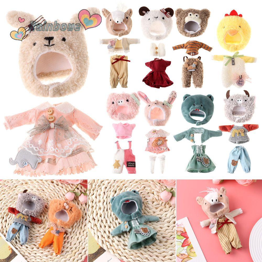 1 Bộ Búp Bê Nhồi Bông Có Thể Tháo Rời Quần Áo Thời Trang Ob11