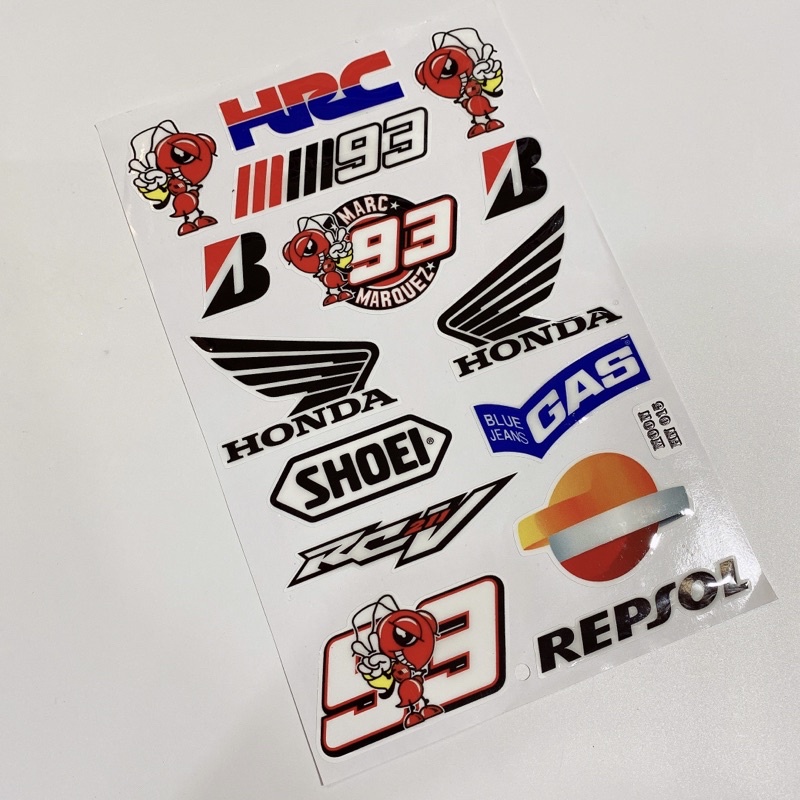 Decal tem dập nổi hình kiến đỏ 93 cặp cánh chim đen cao cấp dán xe máy, ô tô, mũ bảo hiểm chống thấm nước, chống bay màu