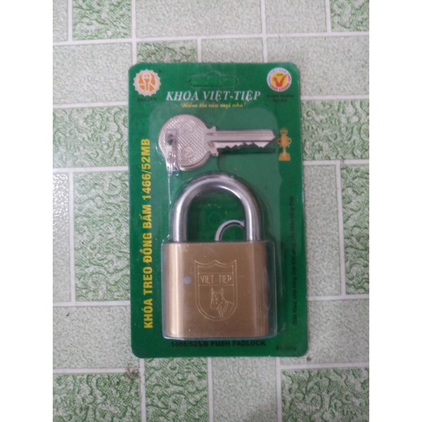 Set 10 ổ khoá VIỆT TIỆP dùng chung 1 chìa chủ ( loại 5p , khoá Bấm , có 10 chìa sơ cua )