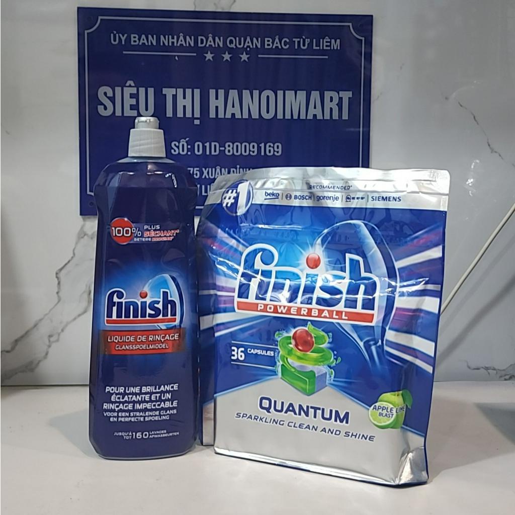 Nước làm bóng bát finish 750ml dùng cho máy rửa bát, 800ml dung dịch làm bóng finish, 500ml dầu làm bóng finish chén ly