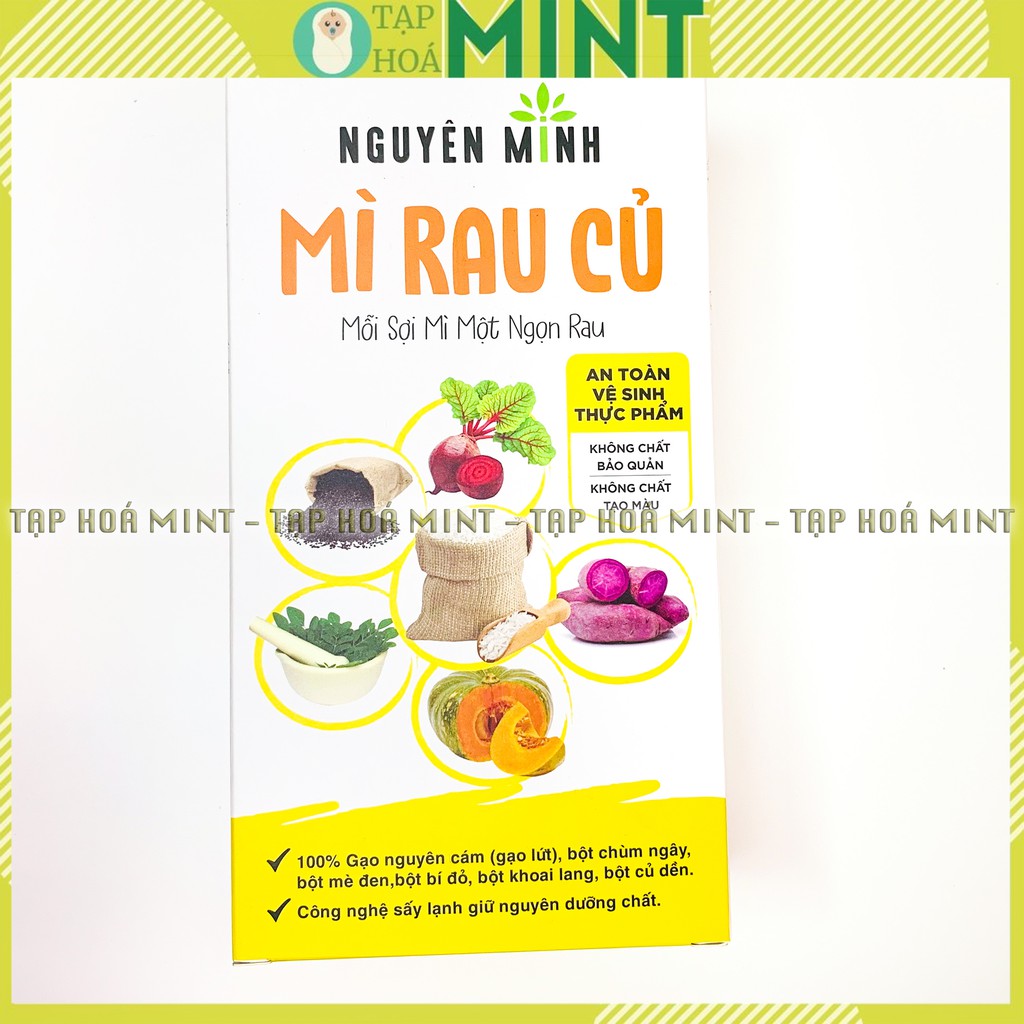 Bún rau củ Nguyên Minh 300gr từ bột gạo và bột rau củ - Tạp hoá mint