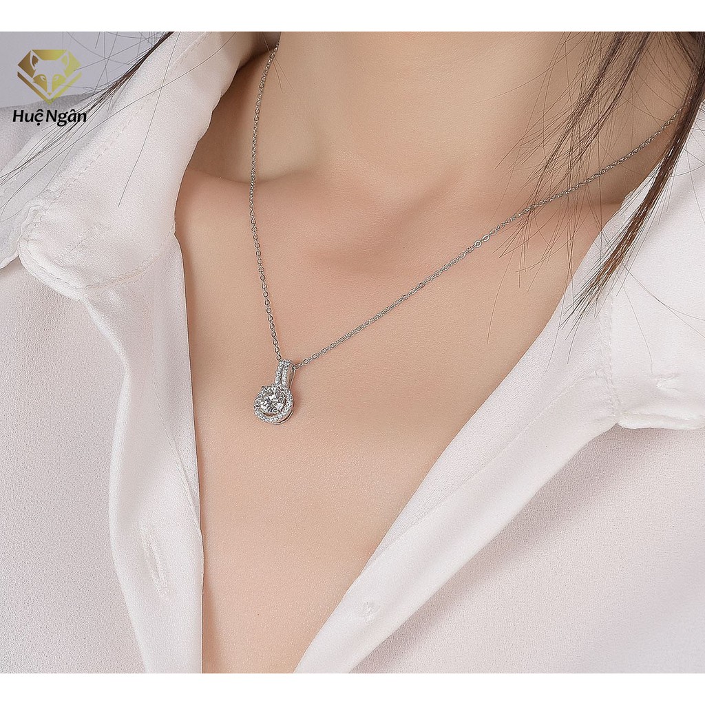 Dây chuyền bạc Ý 925 Huệ Ngân - Vòng tròn cá tính PP1593