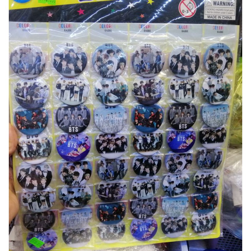 HUY HIỆU CÀI ÁO BTS