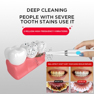 Thời trang mới Làm sạch răng Máy tính tẩy rửa Gia dụng Máy cạo vôi răng siêu âm Thiết bị làm sạch bàn chải đánh răng điện