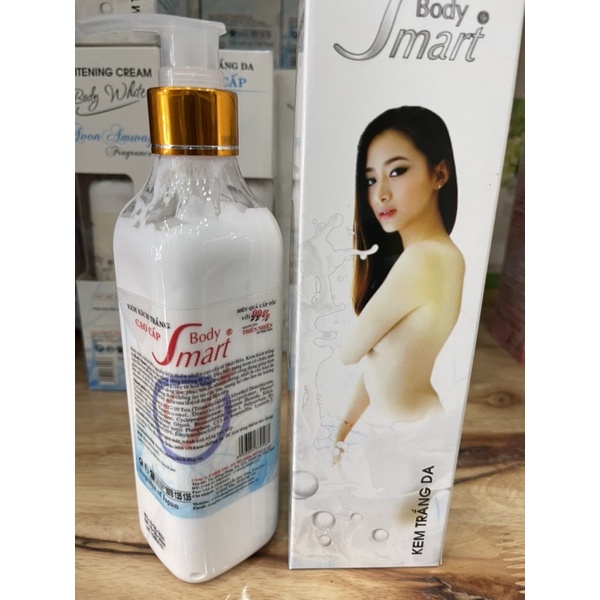 Kem kích trắng da body Smart chai cao cấp 250ml