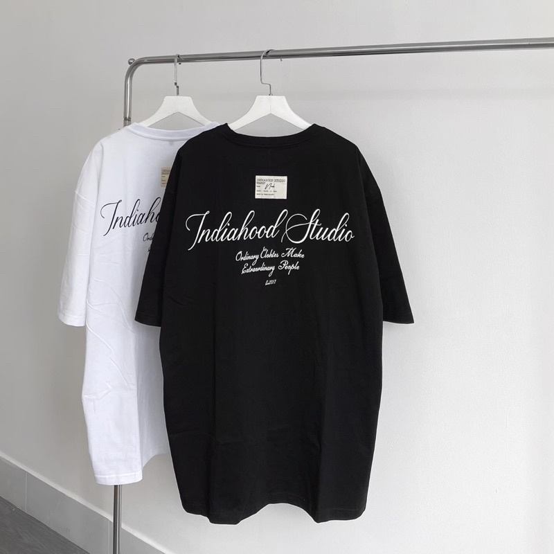 (có sẵn) Áo thun Tay lỡ Form rộng Indiahood unisex (nam nữ mặc được)