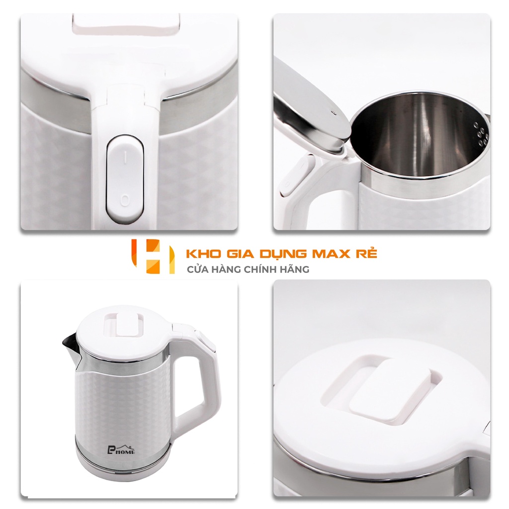 Ấm Siêu Tốc Inox 304 Cao Cấp   - Hàng Chính Hãng PL Home - Bảo Hành 12 Tháng