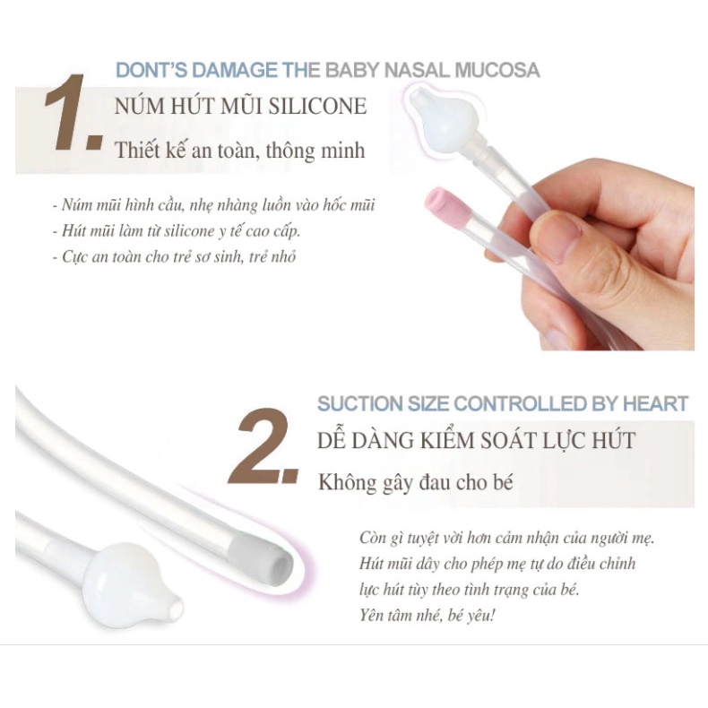 Dụng cụ hút mũi Sakomi, vệ sinh mũi hiệu quả, ăn toàn cao cho bé - Soleil Home