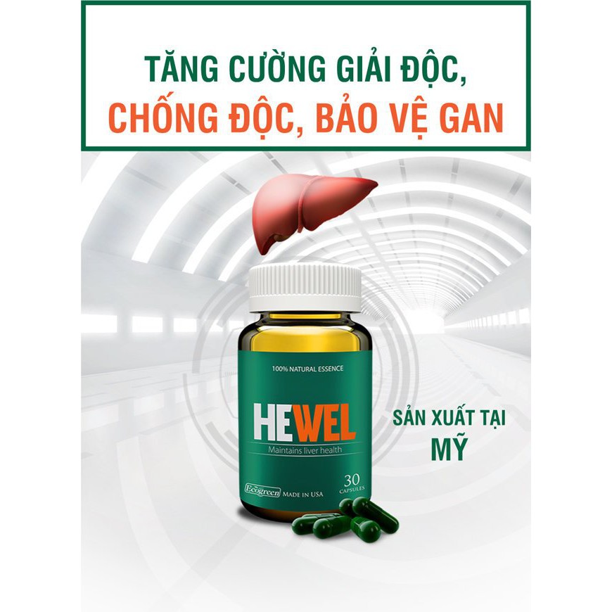 Hewel Hộp 30 Viên - Tăng Cường Giải Độc, Chống Độc, Bảo Vệ Gan