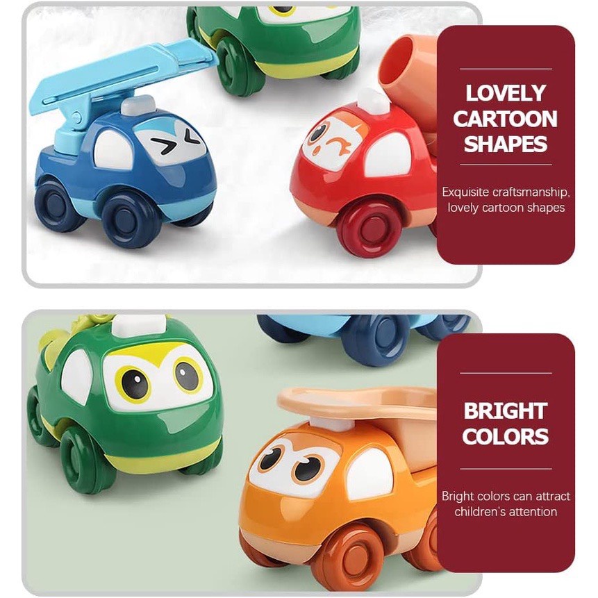 Bộ Đồ Chơi Xe Công Trình Mini Dễ Thương Bảo Vệ Môi Trường Cho Bé 2023