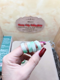 Nhẫn nữ bản vuông vân loang
