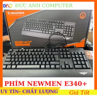 Bàn phím có dây newmen e340+ | bàn phím có kê tay | chống nước vượt trội | bảo hành chính hãng 12 tháng