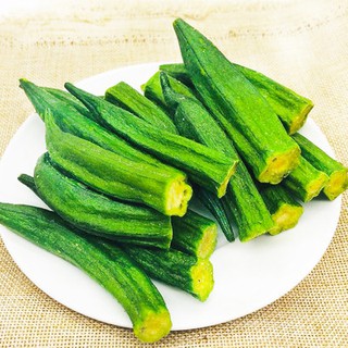 Đậu bắp khô đậu bắp giòn rau quả ăn ngay Rau khô với số lượng lớn 500g phụ nữ mang thai đồ ăn nhẹ giản dị