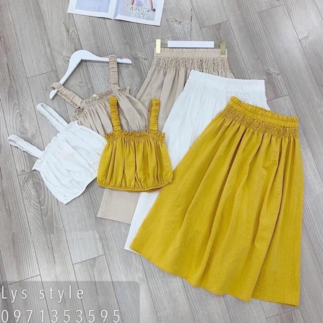 Set váy đũi có 3 màu