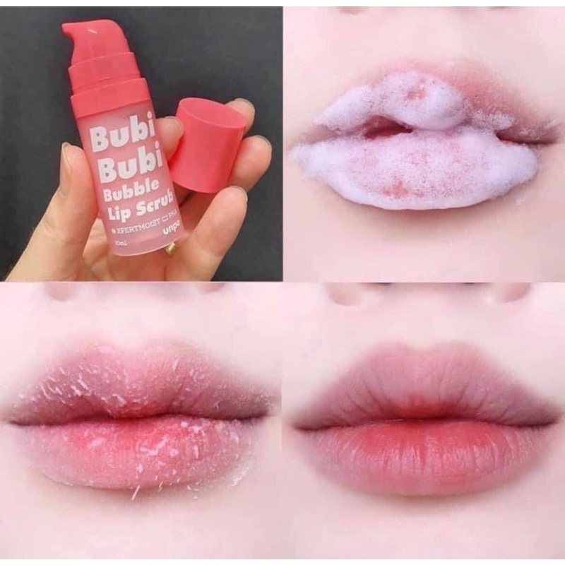 Tẩy Da Chết Sủi Bọt Thải Độc Môi [ Mẫu Mới 2021 ] Bubi bubi lip