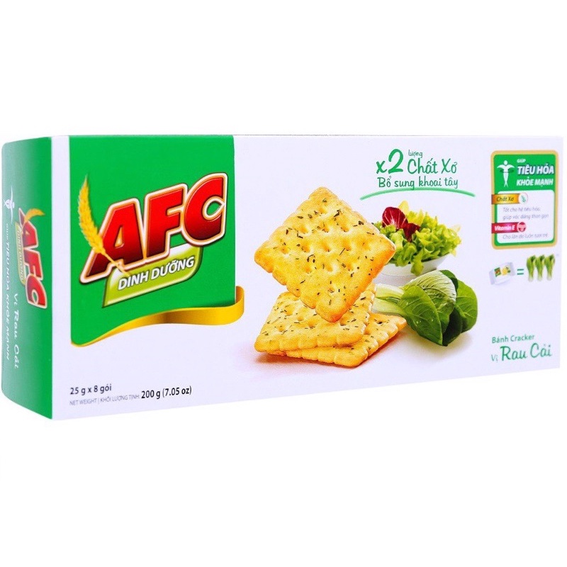 Bánh AFC Dinh Dưỡng vị Rau cải 200g